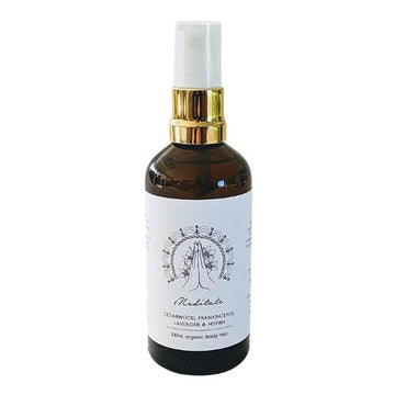 Lemon Canary Meditate Mist in amber bottle - Meditation spray to ground you